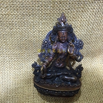 Fate Buddha Nepal imported exquisite handmade copper white mother Buddha statue