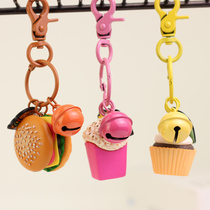 McDonalds Burger Fries Popcorn Simulation Physical Accessories Keychain Micro Landscape Pendant Small Hanging Gift