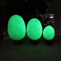Natural fluorite night Pearl raw stone egg type White Iceland stone luminous ball ornaments frosted style