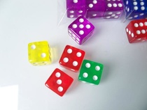 No 16 DICE RIGHT ANGLE transparent color color square corner points sieve CAST 16MM BAR KTV regular props