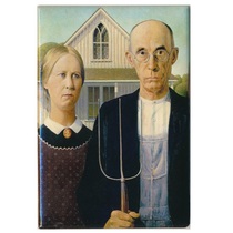 American Tourism Chicago Museum Cultural and Creative Commemorative Gifts Boutique Refrigerator Sticker American Gothic