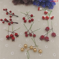 Simulation fruit red fruit berry Bayberry Christmas cherry fruit fruit Christmas tree accessories DIY accessories