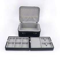 High-end two-layer multi-functional jewelry box ring ring pendant necklace bracelet bracelet container suitcase