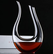 Crystal glass Swan decanter Oblique mouth jug with handle Wine glass Wine vessel Pour wine vessel Household wine dispenser