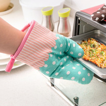 Home baking theorizer thickened high temperature resistant thermal insulation gloves kitchen microwave oven ovens anti-heat and burn-proof special