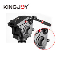 Jinjie KINGJOY VT-3530 aluminum alloy damping hydraulic pan tilt photography camera dual-purpose bird watching pan-tilt