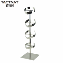 Tainai stainless steel shirt collar display shelf Clothing store accessories window display props neckline display rack supplies