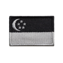 Custom armbands Custom all kinds of personality creative badges Backpack stickers Singapore square flag tactical morale chapter