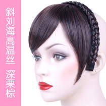 Real hair bangs wigs Invisible incognito oblique bangs repair face partial ultra-thin false flow sea natural fluffy