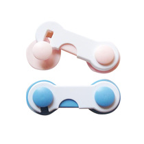 Baby and child safety products home cabinet lock two-color pair unlocking locker locker door lock plane lock refrigerator lock