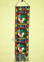 Yunnan ethnic style fabric embroidery wall-mounted letter insertion single row letter bag cotton linen and linen handmade wall-mounted bag storage bag