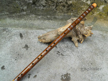 Musical instrument bittersweet bamboo flute two imitation flower bone student flute Beginner flute playing flute