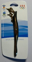 2010 Vancouver Winter Olympics badge Torch Relay Torch Oversized badge Rare