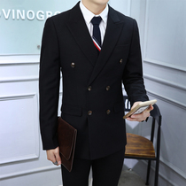 Korean Dongdaemun business casual mens suit three-piece non-iron slim suit suit suit mens coat