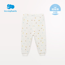 Li Baby room baby clothes newborn autumn pants mens and womens pure cotton air layer underwear winter winter warm pajamas
