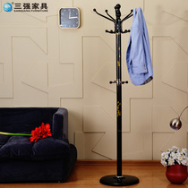 Three strong coat rack Floor hanger Wrought iron hanger Bedroom hanger Creative fashion simple hanger