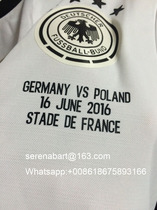 2016 European Cup Germany Vs Poland Vs Printed Football Match Match On The Chest