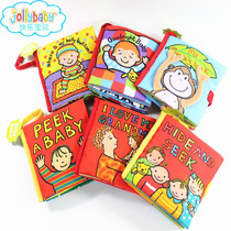 Jollybaby baby early education puzzle hide and seek three-dimensional cloth book Baby tear bad night cloth book