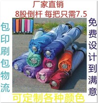 Special price manufacturer-made advertising umbrella folding umbrella anti-ultraviolet silver plastic umbrella sunshade umbrella can be printed LOGO