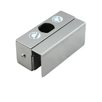 Electric plug lock door clip Stainless steel bracket access control electronic lock slot up and down frameless glass door electric plug lock door clip