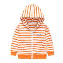 Male and female baby spring and autumn wear sweatshirt 3-6-12 months baby thin baby zipper cardigan jacket