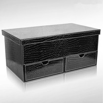 Meishang creative leather storage box Korea extra large car finishing car backup drawer storage box