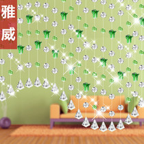 Cabbage bead curtain Crystal partition curtain finished living room bedroom porch decoration feng shui door curtain half hanging curtain New