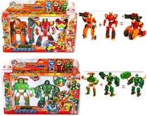 The genuine instruction baby ruby leopard explosion of green baby bull lord superpolar command machine deformation robot