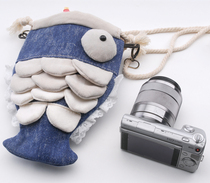 Cute fish micro single NEX-5N Polaridel camera bag bag bag bag bag phone bag