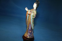 Old export handmade boutique cloisonne Lady old out-of-print cloisonne Lady