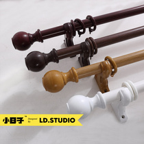 Beijing door-to-door measurement and installation of small days Roman Rod thickened high load-bearing silent single and double curtain rod 26 light sliding rod