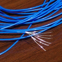 The United States imported blue headphone cable outer diameter 0 65MM headphone upgrade cable beyond the goddess line Guhe line diy