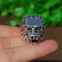 Tibetan silver domineering Fox ring Fox ring Fox male ring national style personality ring male ring trend silver ornaments