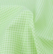 Pastoral green small plaid cotton material handmade diy fabric Pure cotton home childrens bedding fabric can be customized