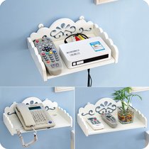 Creative Bedroom TV Set-top Box Containing Shelf Free Wall Wall-mounted Partition Wall Shelf Hanging Router Shelf Shelf