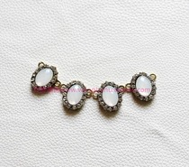 15mm Oval Protein Color Resin Water Drill Hand Stitch Drill Button Handmade DIY Coat Collar Collar Shoes Cap Hair Accessories Drilling Material