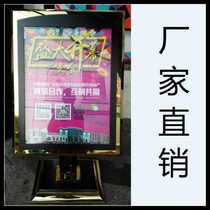 Golden Stainless Steel Hotel Waterboard-Restaurant Vegetable Style Display Cards-Foyer Bulletin Board-Clubhouse Hall Signs