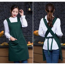 Catering special apron custom logo printing overalls beauty eyelashes beauty barista mother and baby supermarket fruit chain
