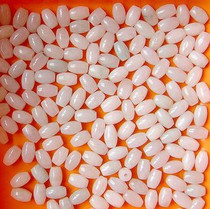 Natural Jade A goods diy accessories 9*6 8*6 12*8 oil clear rice beads light green white rice beads Jade loose beads