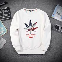 Hong Kong Tide Brand Spring and Autumn Fashion Clothes Mens Round Neck Loose Plus Size Japanese Printed Couple Pullover Jacket