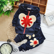 New kid boy clothes 0-1-2-year-old half boy suit 3-4-6-7-8 months babys autumn clothes baby clothes wave