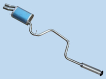 Buick Regal car double-layer thickened stainless steel exhaust pipe muffler silencer middle and rear conjoined