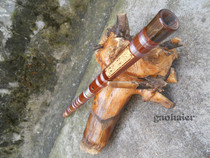 Musical instrument refined single-inserted copper bitter bamboo flute two-section Beginner flute real horn performance factory direct sales