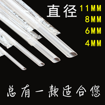 Single Independent Packaging Pearl Milk Tea Coarse Straw Transparent Juice Soy Milk with Milk Short Straw 100