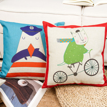 Cute cute little fresh cotton numb with pillow lovers gift sofa cushions leaning on the back of the bag for a sleeping pillow