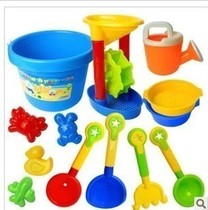 Childrens beach toy set big baby play sand digging hourglass shovel tool summer water toy