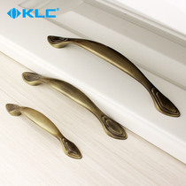 klc cabinet drawer handle American bronze wardrobe door handle modern simple European style cabinet single hole small pull