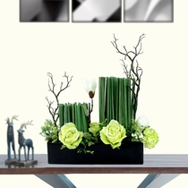 ins simulation flower set Dining room vase flower arrangement Living room coffee table decoration flower decoration fake flower decoration Dining table floral art