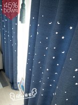 Special Aika Love Korean Blue Magic Hollow Star Moon Living Room Balcony Floor Curtain
