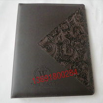 Factory price custom leather service guide This hotel hotel leather suit folder sales receipt print LOGO